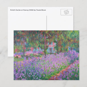 Kunstenaarstuin in Giverny door Claude Monet Briefkaart