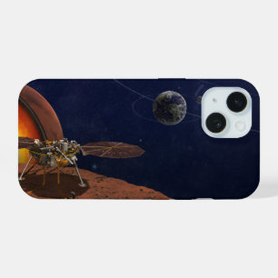 Kunstenaarsuitvoering van de Insight Lander. iPhone 15 Hoesje