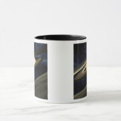 Kunstenconcept met een klomp materiaal mok (Midden)