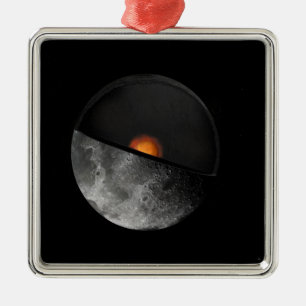 Kunstenconcept met een mogelijke binnenste kern metalen ornament