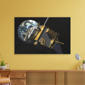 Kunstenconcept van de Lunar Reconnaissance Orbi 2 Canvas Afdruk (Insitu (Woonkamer))