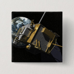 Kunstenconcept van de Lunar Reconnaissance Orbi 2 Vierkante Button 5,1 Cm
