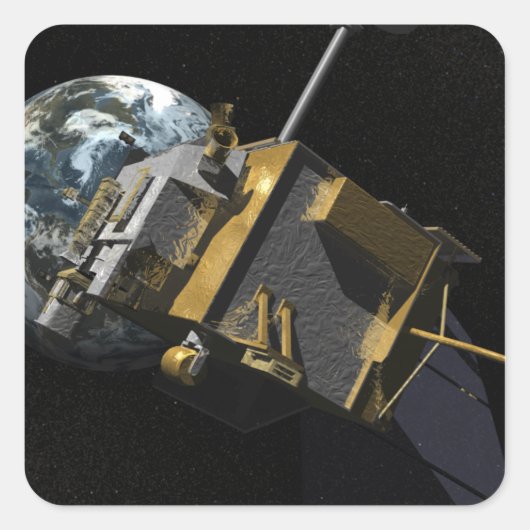 Kunstenconcept van de Lunar Reconnaissance Orbi 2 Vierkante Sticker (Voorkant)
