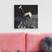 Kunstenconcept van de Lunar Reconnaissance Orbi Canvas Afdruk (Insitu (Woonkamer))