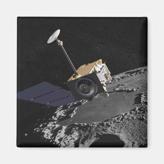 Kunstenconcept van de Lunar Reconnaissance Orbi Magneet (Voorkant)