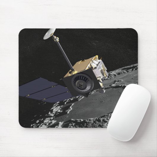 Kunstenconcept van de Lunar Reconnaissance Orbi Muismat (Met muis)