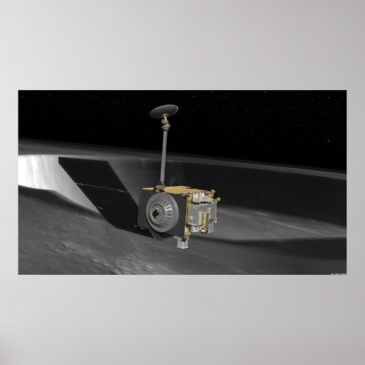 Kunstenconcept van de Lunar Reconnaissance Orbi Poster (Voorkant)