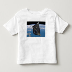 Kunstenconcept van NanoSail-D in de ruimte Kinder Shirts