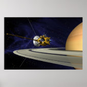 Kunstender's Conception of Cassini Saturn Orbit In Poster (Voorkant)