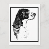  kunstEngels Springer Spaniel Briefkaart (Voorkant)