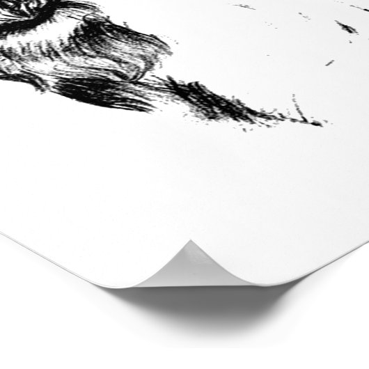 kunstEngels Springer Spaniel Poster (Hoek)