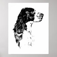 kunstEngels Springer Spaniel Poster
