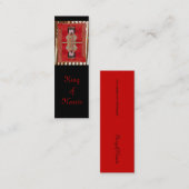 Kunstenkoning, Mini-Bladwijzer Mini Visitekaartje (Voorkant / Achterkant)