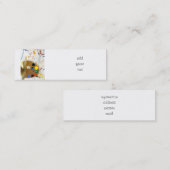 Kunstenschilders schilderplaat en palet verf mini visitekaartje (Voorkant / Achterkant)