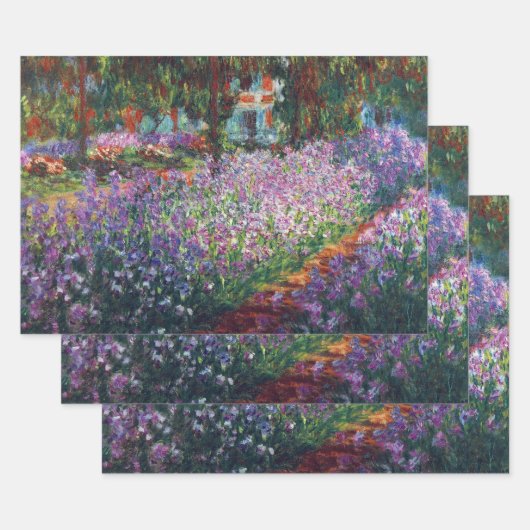 Kunstentuin in Giverny door Claude Monet Inpakpapier Vel (Set)
