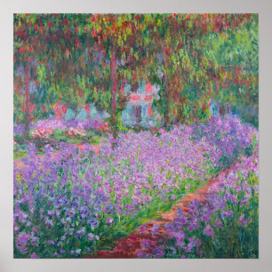 Kunstentuin in Giverny door Claude Monet Poster