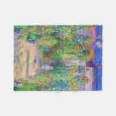 Kunstentuin, monet fleece deken (Voorkant (Horizontaal))