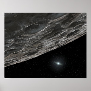 Kunstenvormig concept van een Kuipergordelobject Poster