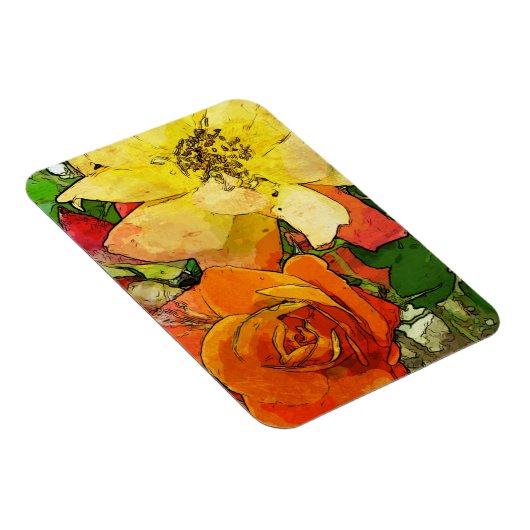 kunstflorale achtergrond 2 magneet (Rechterzijde)