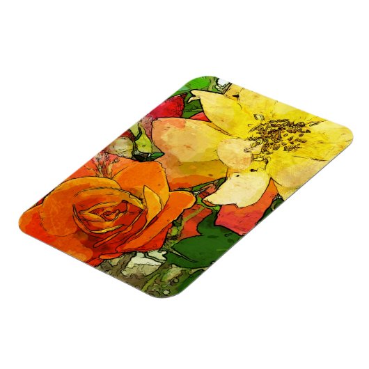 kunstflorale  achtergrond 2 magneet (Linkerzijde)