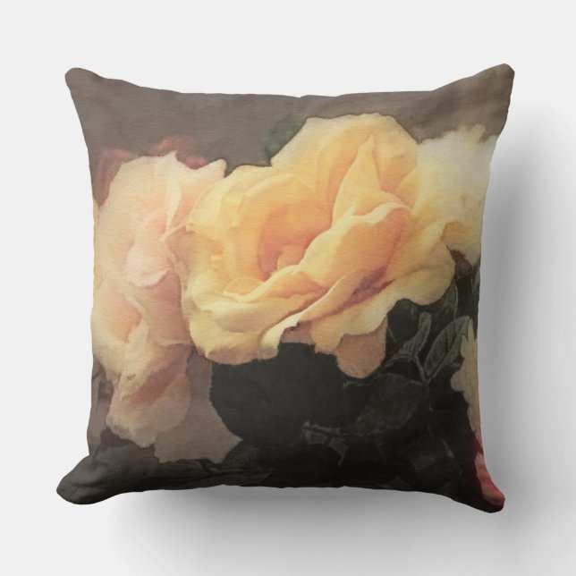 kunstflorale  achtergrond in pastelkleuren kussen (Voorkant)