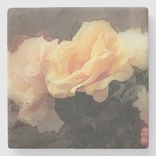 kunstflorale achtergrond in pastelkleuren stenen onderzetter