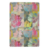 Kunstflorale grunge patroon mini klembord (Achterkant)