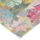 Kunstflorale grunge patroon tafelkleed (Gekanteld)