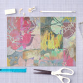 Kunstflorale grunge patroon tissuepapier (Craft)