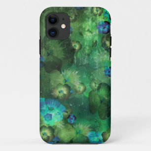 Kunstflorgrunge achtergrond iPhone 11 hoesje
