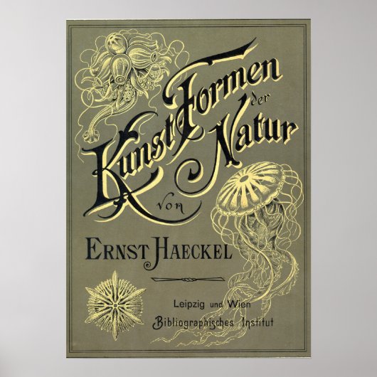 Kunstformen der Natur cover Poster (Voorkant)