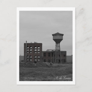 Kunstfoto van industriële ruïnes briefkaart