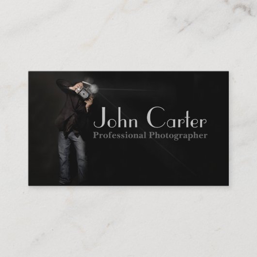 Kunstfoto voor professionele fotograaf visitekaartje (Voorkant)