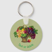  kunstfruitmandje op maat sleutelhanger (Voorkant)