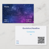 kunstgalaxy-visitekaartje visitekaartje (Voorkant / Achterkant)