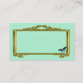 Kunstgalerie - Lijst en vlinder Visitekaartje (Achterkant)