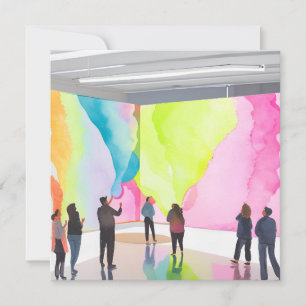 Kunstgalerie Moderne Hedendaagse Waterverfkaart