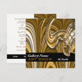 Kunstgalerie show kaart (Voorkant / Achterkant)