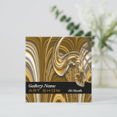 Kunstgalerie show kaart (Staand voorkant)