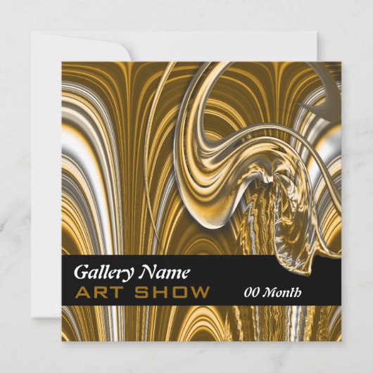 Kunstgalerie show kaart (Voorkant)