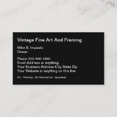 kunstgalerie van FIne Visitekaartje (Achterkant)