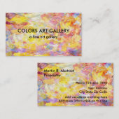 Kunstgalerij Abstract Design Visitekaartje (Voorkant / Achterkant)