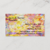 Kunstgalerij Abstract Design Visitekaartje (Achterkant)
