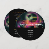 Kunstgalerij tentoonstelling over show kaart (Voorkant / Achterkant)