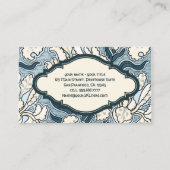 kunstgeborgenpatroon : bloem visitekaartje (Achterkant)