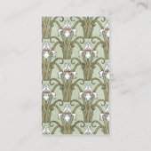 kunstgeborgenpatroon : bloem visitekaartje (Achterkant)