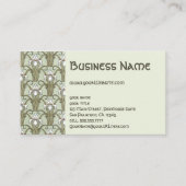 kunstgeborgenpatroon : bloem visitekaartje (Voorkant)