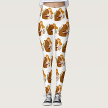Kunstgeïnspireerde capibara-leggings