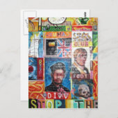 kunstgraffiti briefkaart (Voorkant / Achterkant)