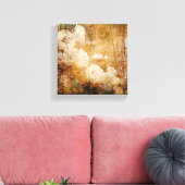 kunstgrunge florale achtergrond textuur canvas afdruk (Insitu (Woonkamer))